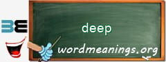 WordMeaning blackboard for deep